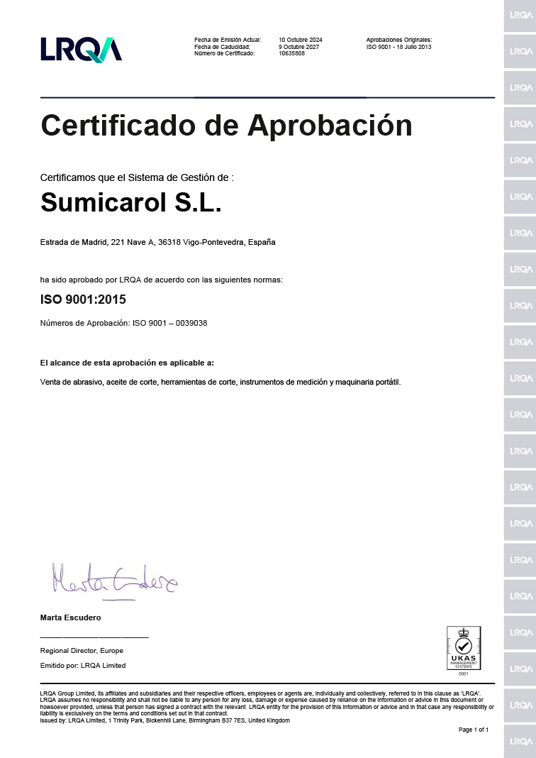 Certificado ISO 9001